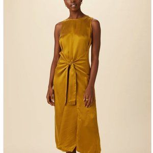 Amour Vert Cortney Cottonseed Cupro Dress NWOT